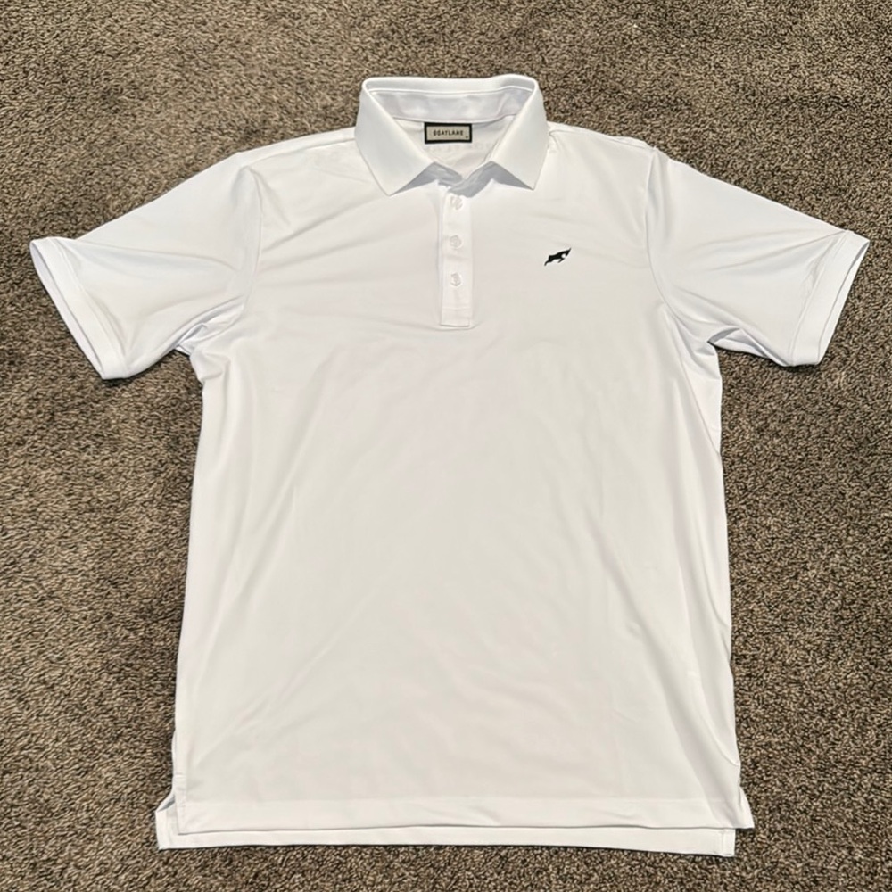 Goatlane Golf Tech Polo White - Men’s Medium - Never Worn